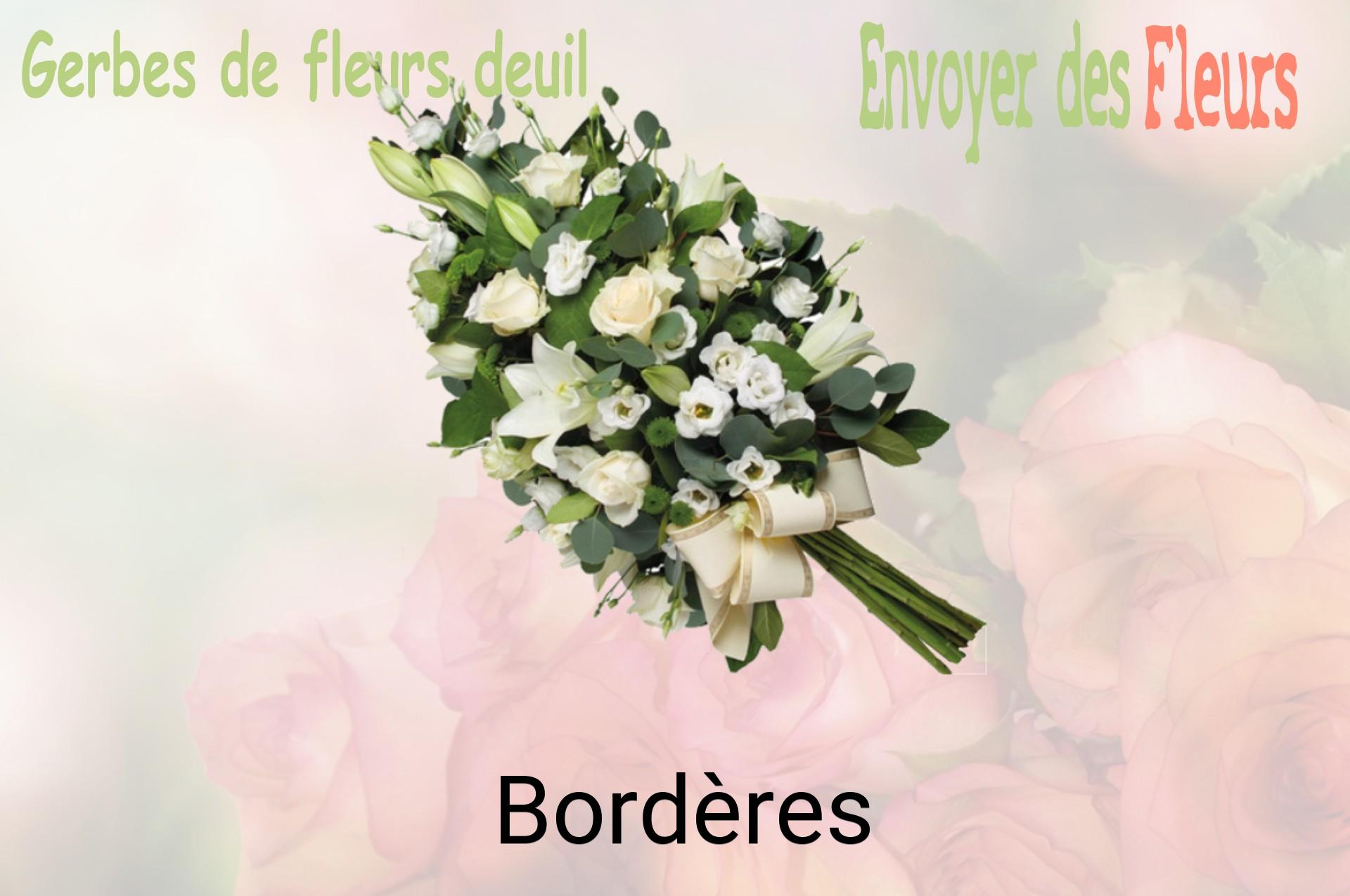 Gerbe de fleurs de deuil livrée à Bordères